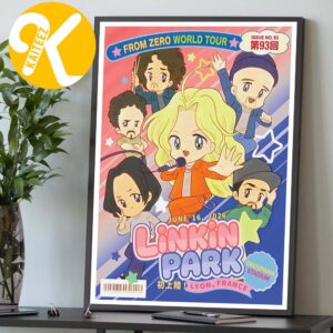 Linkin Park From Zero World Tour 2026 At Groupama Stadium In Lyon France On June 16th 2026 Home Decor Poster Canvas
