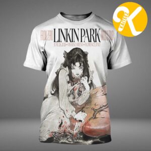Linkin Park From Zero World Tour 2026 At Visarno Arena In Florence Italia On June 26th 2026 Art By Peach Momoko All Over Print Shirt