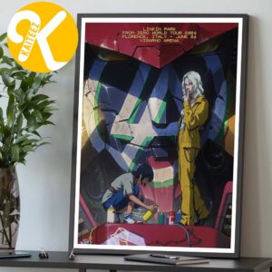 Linkin Park From Zero World Tour 2026 At Visarno Arena In Florence Italy On June 26th 2026 Art By Maciej Kuciara And Daniels Gulbis Home Decor Poster Canvas