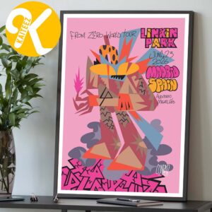 Linkin Park From Zero World Tour 2026 Night 1 At Auditorio Miguel Rios In Madrid Spain On June 23th 2026 Home Decor Poster Canvas