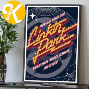 Linkin Park From Zero World Tour 2026 Night 2 At Allianz Arena In Munich Germany On June 12th 2026 Home Decor Poster Canvas