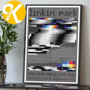 Linkin Park From Zero World Tour 2026 Night 2 At Auditorio Miguel Rios In Madrid Spain On June 24th 2026 Home Decor Poster Canvas