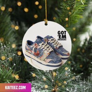 Louis Vuitton x Nike Dunk Low Boro Custom Sneaker Ornament