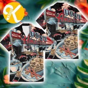 Machine Gun Kelly MGK Lost Americana Tour Denver Diner Nights Summer Hawaiian Shirt