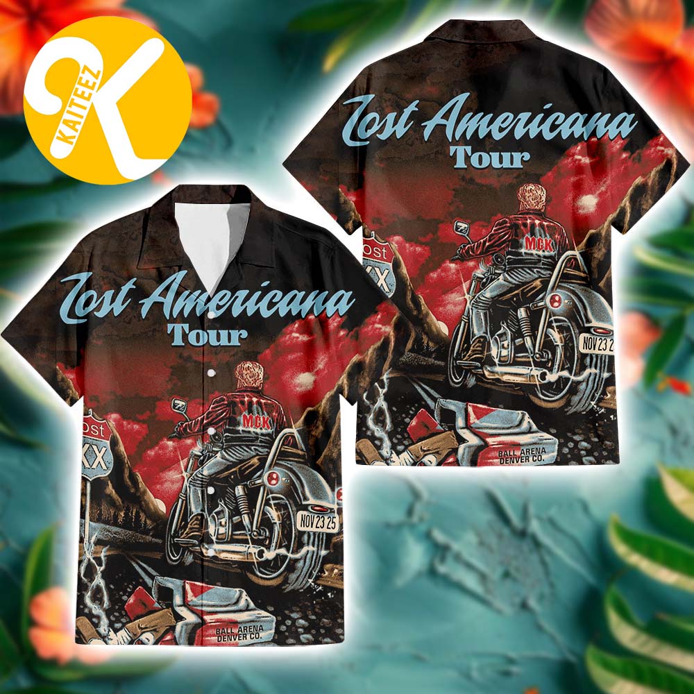 Machine Gun Kelly MGK Lost Americana Tour Denver Highway To Denver Summer Hawaiian Shirt Machine Gun Kelly MGK Lost Americana Tour Denver Highway To Denver Summer Hawaiian Shirt