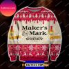 Makers Mark Whiskey Ugly Christmas Sweater