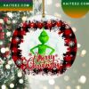 Merry Christmas The Custom Name Family Grinch Christmas Ornament