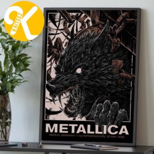 Metallica M72 Berlin Pop Up Shop Limited Poster Edition At Olympiastadion In Berlin DE On May 30 2026 Home Decor Poster Canvas