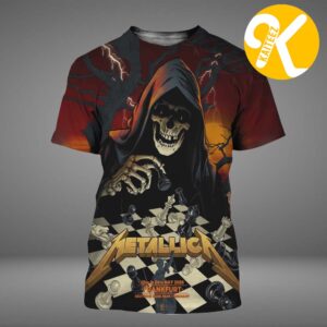Metallica M72 Frankfurt Pop Up Shop Limited Art Edition By Vance Kelly At Deutsche Bank Park In Frankfurt DE On May 22 24 2026 Master Of Pieces All Over Print Shirt