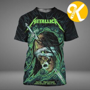 Metallica M72 Zurich Pop Up Shop Limited Editon Poster Art By Mark Richards At Stadion Letzigrund In Zurich Switzerland On May 27 2026 All Over Print Shirt