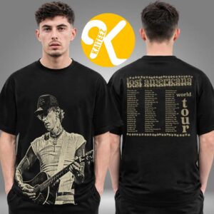 Michael Gun Kelly MGK Merch Lost Americana Tour 2026 Dated Photo Two Sided Unisex T-Shirt