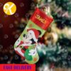 Mickey Mouse Funny Pattern In Blue Stripes Christmas Stocking Mickey Mouse Funny Pattern In Blue Stripes Christmas Stocking