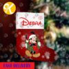 Mickey Mouse Theme In Black Background Personalized Christmas Stocking Mickey Mouse Theme In Black Background Personalized Christmas Stocking