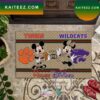 NCAA Tiges vs Hawkeyes Gucci Mickey Minnie Mouse Disney Doormat