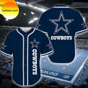 NFL Dallas Cowboys Logo Baseball Jersey
