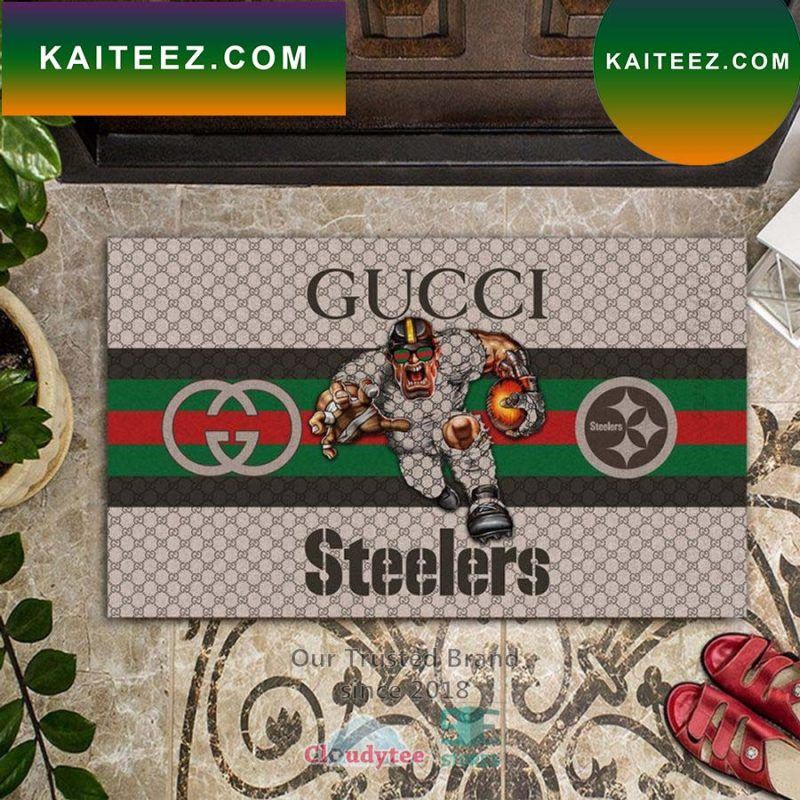 NFL Pittsburgh Steelers Gucci Doormat NFL Pittsburgh Steelers Gucci Doormat