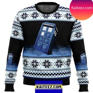 New Doctor Who Tardis Ugly Christmas Ugly Sweater