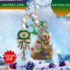 New England Patriots NFL Custom Name Grinch Candy Cane Grinch Decorations Outdoor Ornament