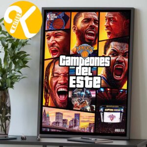 New York Knicks Back In The NBA Finals First Time Since 1999 GTA Mode Home Decor Poster Canvas