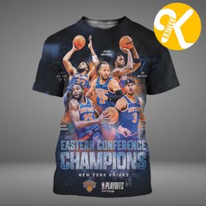 New York Knicks Eastern Conference Champions NBA 2025 2026 All Player Star All Over Print Shirt