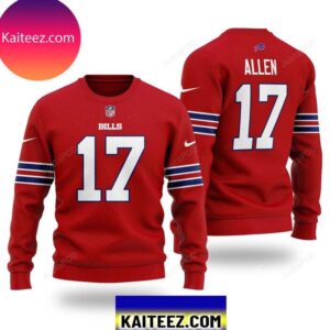 Nfl Buffalo Bills Josh Allen 17 Christmas Ugly Sweater