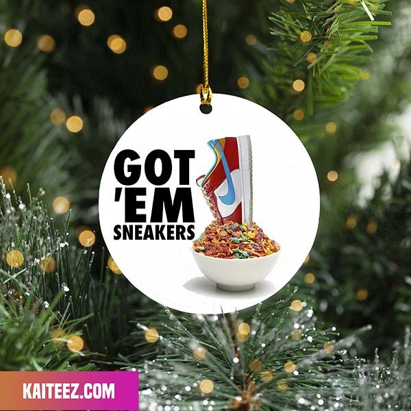 Nike Dunk Low Fruity Pebbles Sneaker Ornament Nike Dunk Low Fruity Pebbles Sneaker Ornament