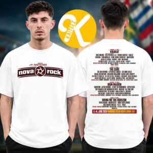 Nova Rock Festival 2026 At Pannonia Fields II In Nickelsdorf AT On June 11-14 2026 Line Up Two Sided Unisex T-Shirt