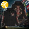 Powerwolf Merch Blood And Religion Zip Up Hoodie Shirt