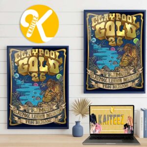 Primus The Clay Pool Gold Tour 2026 Exclusive Vip Poster Space Gold Rush Home Decor Poster Canvas