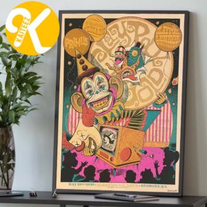 Primus The Clay Pool Gold Tour 2026 Limited Edition Poster At Marymore Live In Redmond WA On May 23 2026 Home Decor Poster Canvas