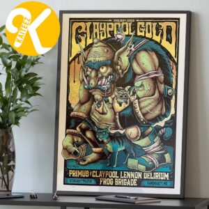 Primus The Claypool Gold Tour 2026 At Starlight Theatre In Kansas City MO On May 28 2026 Home Decor Poster Canvas