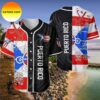 Puerto Rico Flag Blue Baseball Jersey