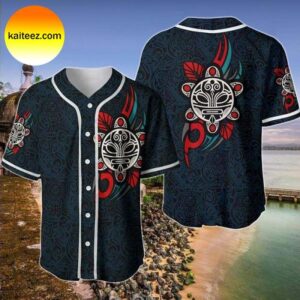 Puerto Rico Logo Pattern Baseball Jersey