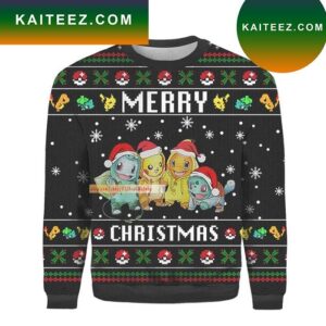 Santa Pokeeemon Ugly Sweater