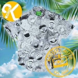 Sesame Street Hyperreal Hijinks RSVLTS Collection Summer Hawaiian Shirt