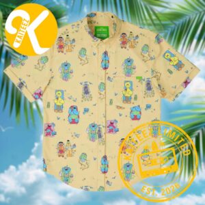 Sesame Street Sunny Daze RSVLTS Collection Summer Hawaiian Shirt