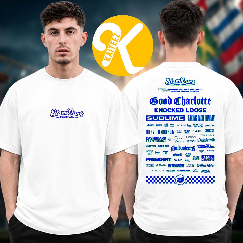 Slam Dunk Festival 2026 Merch Lineup Black Two Sided Unisex T-Shirt Slam Dunk Festival 2026 Merch Lineup Black Two Sided Unisex T-Shirt