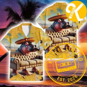 Sofo Ippopotamo Messicano Brainnot 2025 Summer Hawaiian Shirt
