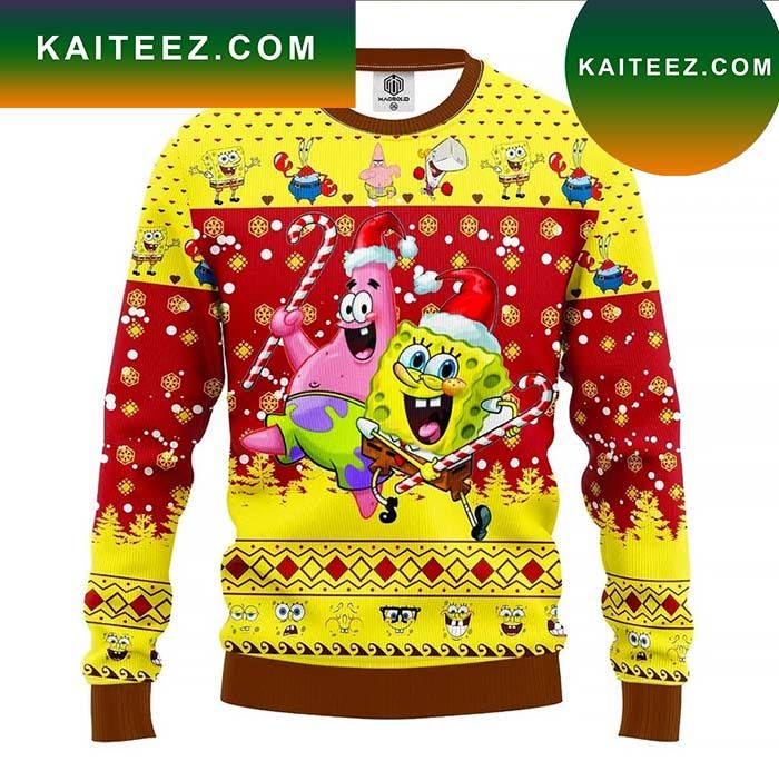 SpongeBob SquarePants Ugly Knitted Christmas Sweater SpongeBob SquarePants Ugly Knitted Christmas Sweater