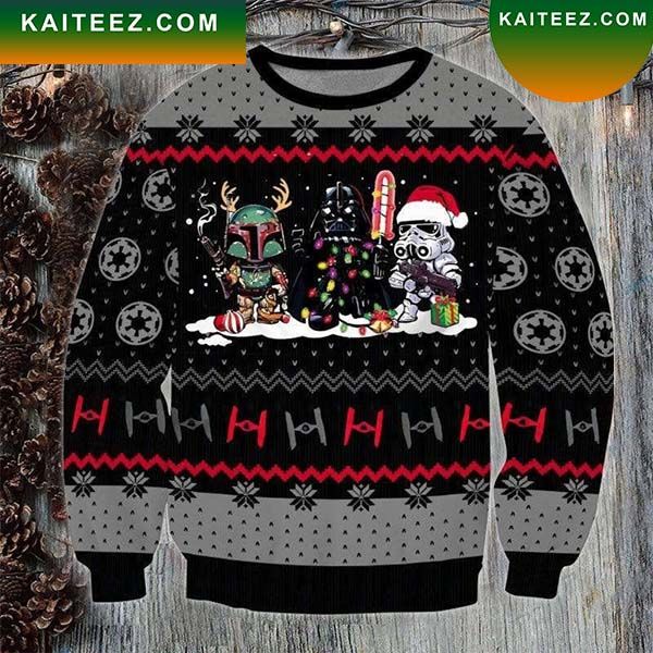 Star War Chibi Star Wars Christmas Ugly Sweater Star War Chibi Star Wars Christmas Ugly Sweater