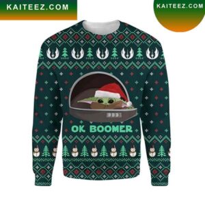 Star Wars Baby Yoda Ok Boomer Star Wars Christmas Ugly Sweater