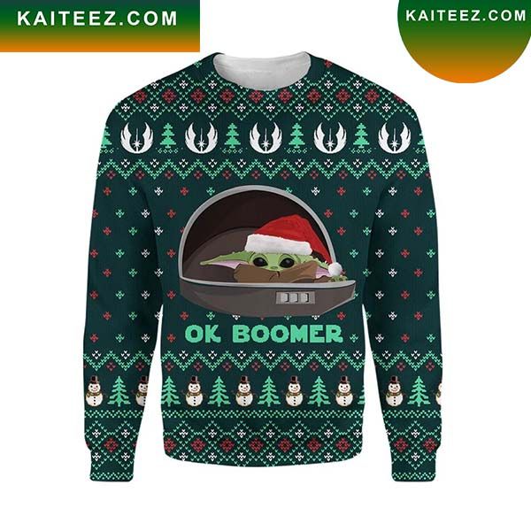 Star Wars Baby Yoda Ok Boomer Star Wars Christmas Ugly Sweater Star Wars Baby Yoda Ok Boomer Star Wars Christmas Ugly Sweater