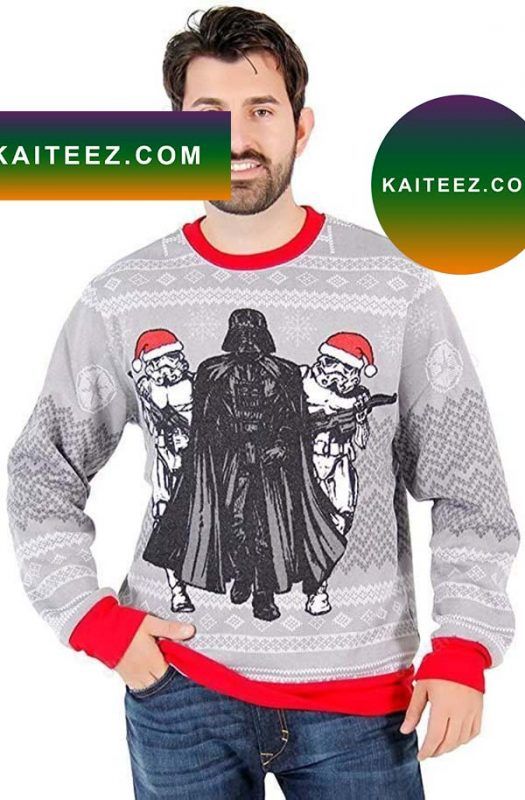 Star Wars Darth Vader And Stormtrooper Elves Star Wars Christmas Ugly Sweater Star Wars Darth Vader And Stormtrooper Elves Star Wars Christmas Ugly Sweater