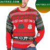 Star Wars Darth Vader Stormtrooper Heads At-At Red Star Wars Christmas Ugly Sweater