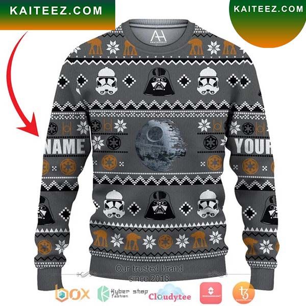 Star Wars Darth Vader and Stormtroopers Personalized Star Wars Christmas Ugly Sweater Star Wars Darth Vader and Stormtroopers Personalized Star Wars Christmas Ugly Sweater