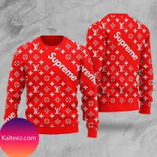 Supreme X Louis Vuitton Christmas Ugly Sweater