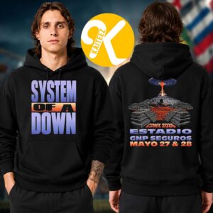 System Of A Down SOAD x Mercadorama 2026 CDMX Pop Up Shop Mexico City On May 27 28 2026 Estadio GNP Seguros Two Sided Unisex Hoodie Shirt