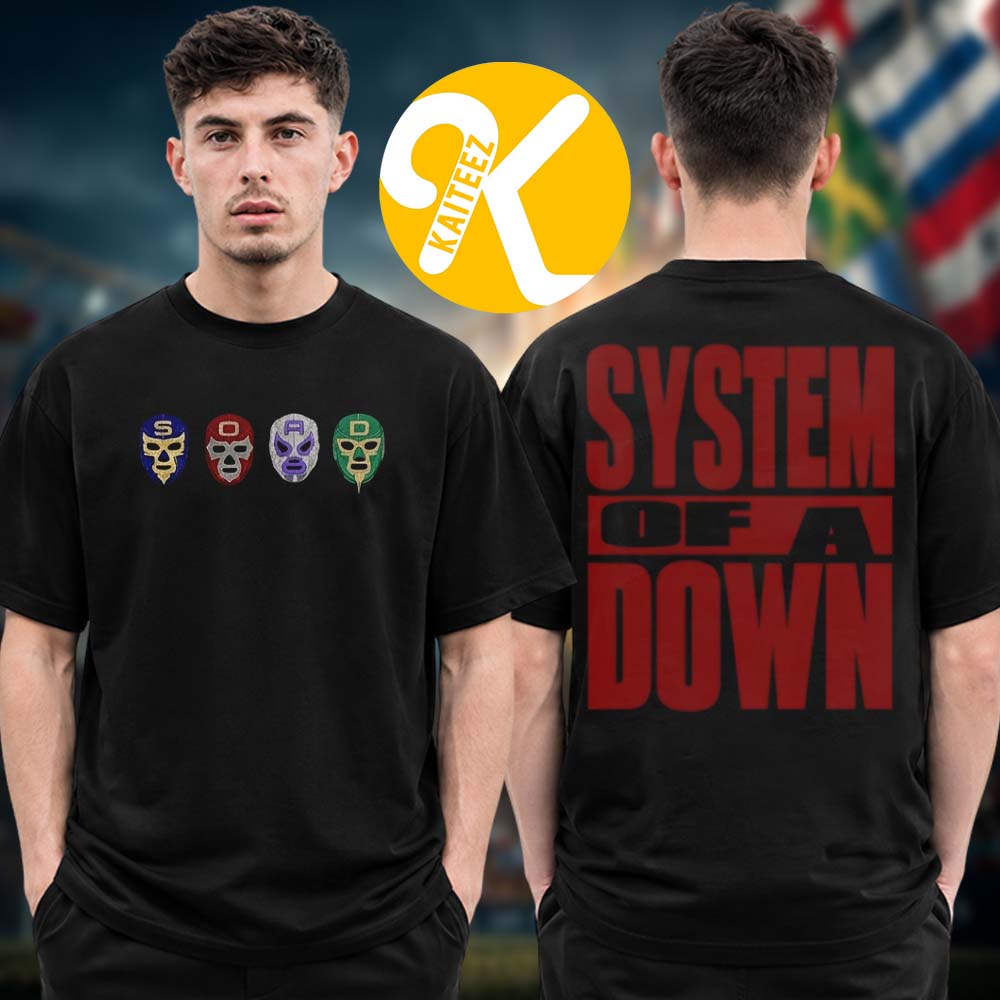 System Of A Down SOAD x Mercadorama 2026 CDMX Pop Up Shop Mexico City On May 27 28 2026 Lucha Two Sided Unisex T-Shirt System Of A Down SOAD x Mercadorama 2026 CDMX Pop Up Shop Mexico City On May 27 28 2026 Lucha Two Sided Unisex T-Shirt