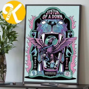 System Of A Down SOAD x Mercadorama 2026 CDMX Pop Up Shop Mexico City On May 27 28 2026 Poster Official By De Jonas Santos Home Decor Poster Canvas