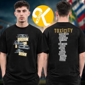 System Of A Down SOAD x Mercadorama 2026 CDMX Pop Up Shop Mexico City On May 27 28 2026 Toxic City Eyes Tracklist Two Sided Unisex T-Shirt
